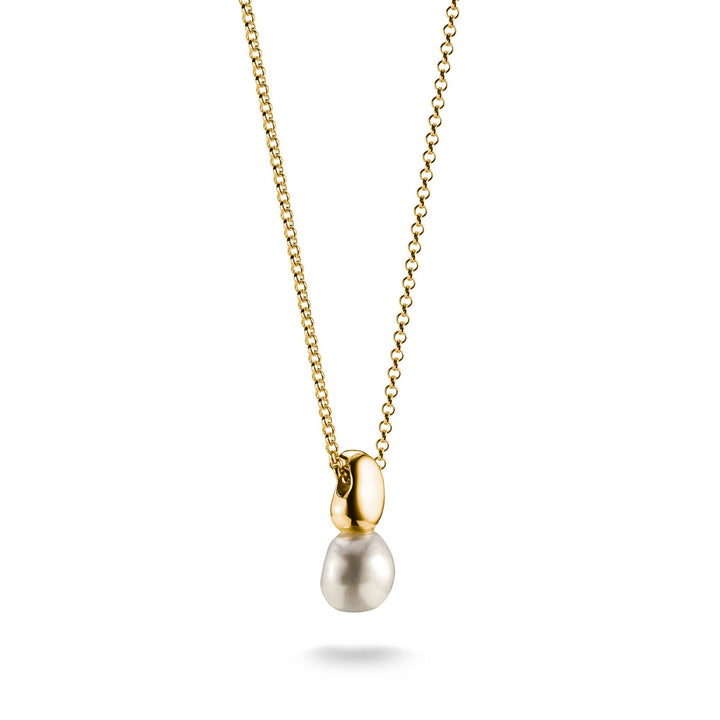 Thomas Sabo Halskette mit Perlen Anhänger Natural Beauty vergoldet - KE2318-430-14-L45V
