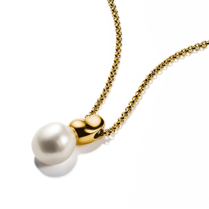 Thomas Sabo Halskette mit Perlen Anhänger Natural Beauty vergoldet - KE2318-430-14-L45V