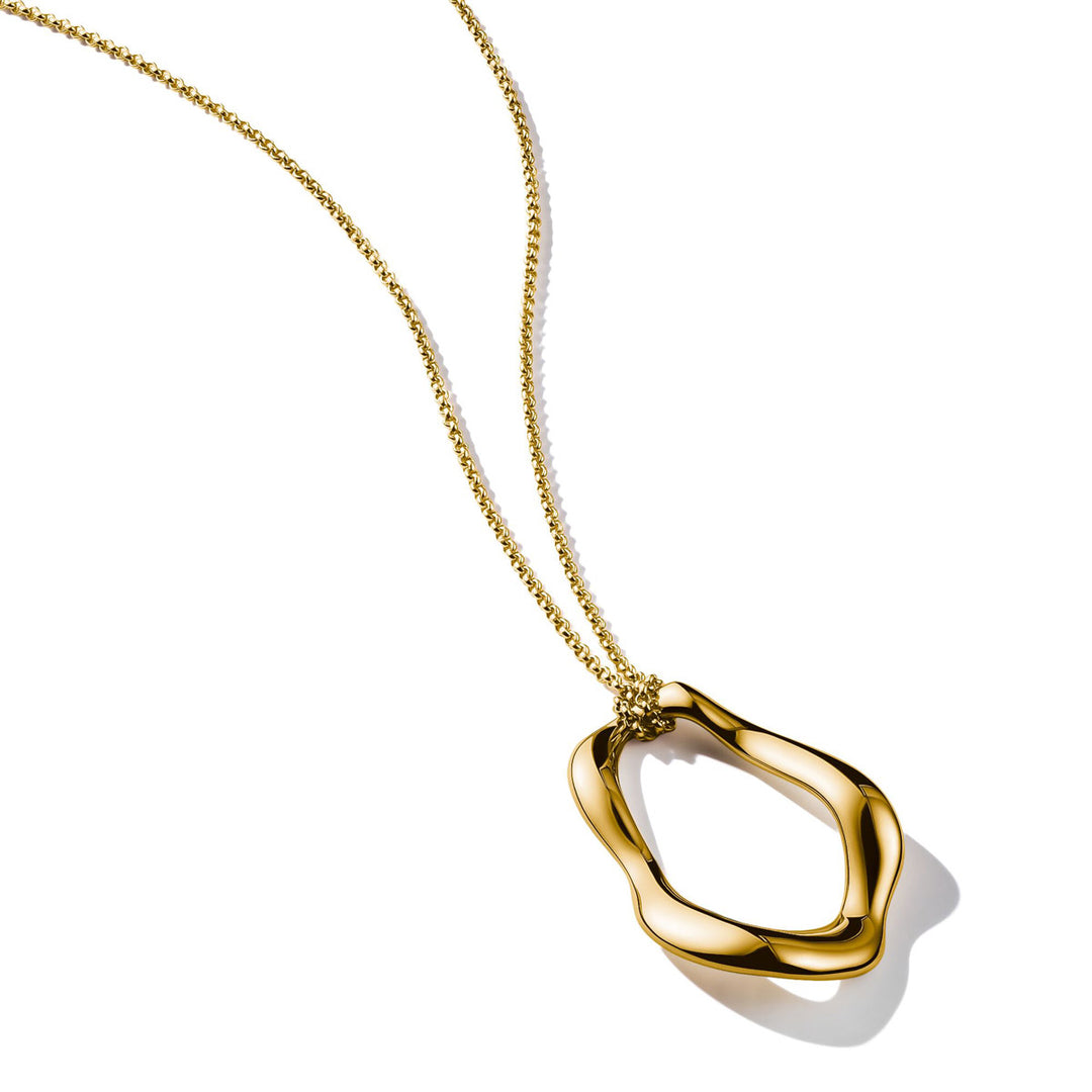 Thomas Sabo Halskette mit Anhänger Natural Beauty vergoldet - KE2319-413-39-L70