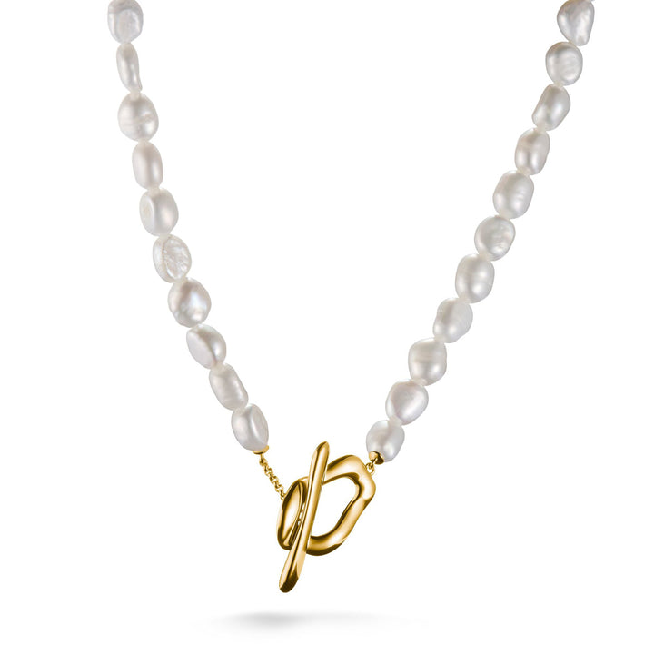 Thomas Sabo Perlenkette Natural Beauty vergoldet - KE2320-430-14-L45