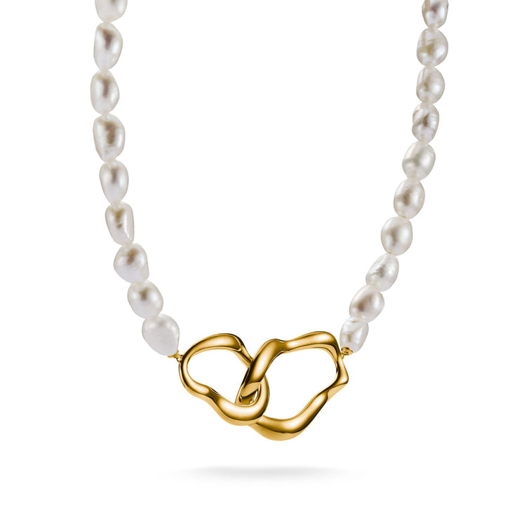 Thomas Sabo Perlenkette Natural Beauty vergoldet - KE2321-430-14-L50V