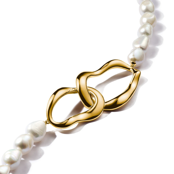 Thomas Sabo Perlenkette Natural Beauty vergoldet - KE2321-430-14-L50V