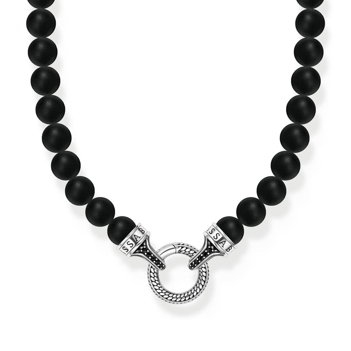 Thomas Sabo Halskette Obsidian Beads Silber - KE2323-705-11-L60