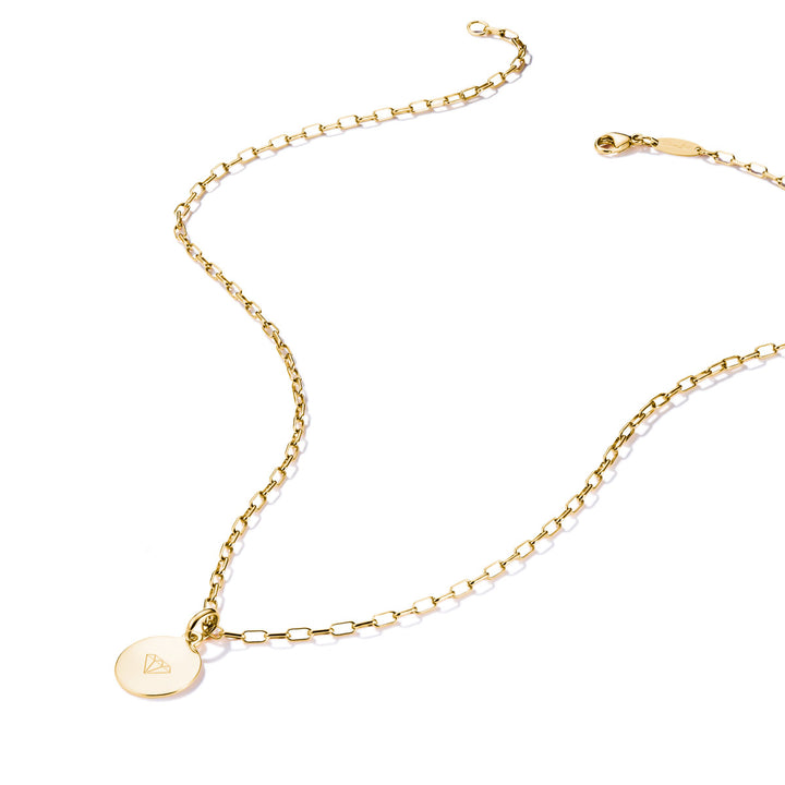 Thomas Sabo Charm Kette Paperclip vergoldet - KE2328-413-39