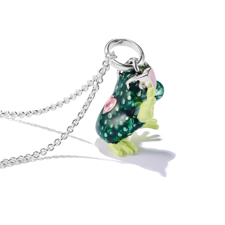 Thomas Sabo Halskette Frosch mit Sonnenbrille Anhänger Silber - KE2358-691-7-L45V