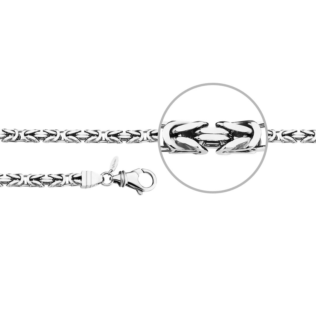 Der Kettenmacher Königsarmband Silber Diamantiert 5,9 mm 21 cm - KÖ5-21S