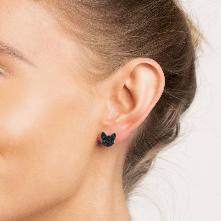 Seinerzeit Kuro Katzen Ohrstecker - SZA-2990-456
