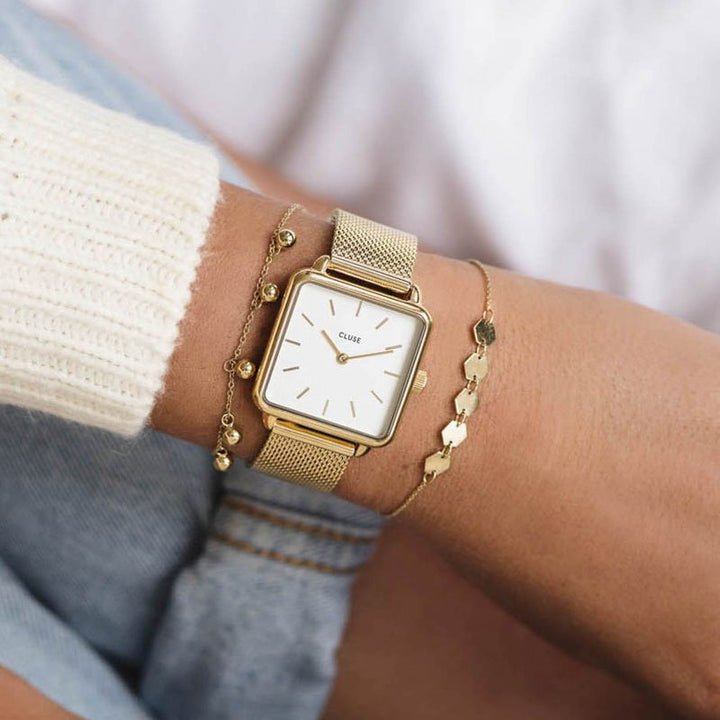 Cluse La Tétragone Mesh Gold - CW0101207002