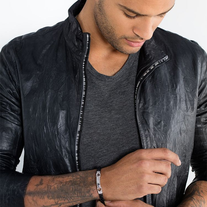 Thomas Sabo Lederarmband schwarz - LB40-008-11