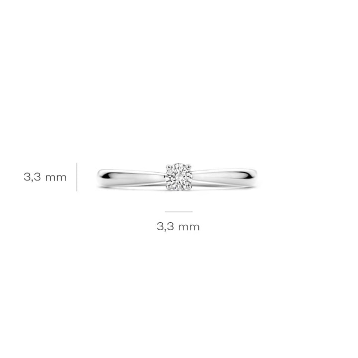 Blush Lab Diamonds Ring 14k Weissgold - LG1000W