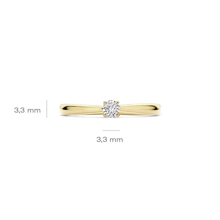 Blush Lab Diamonds Ring 14k Gelbgold - LG1000Y