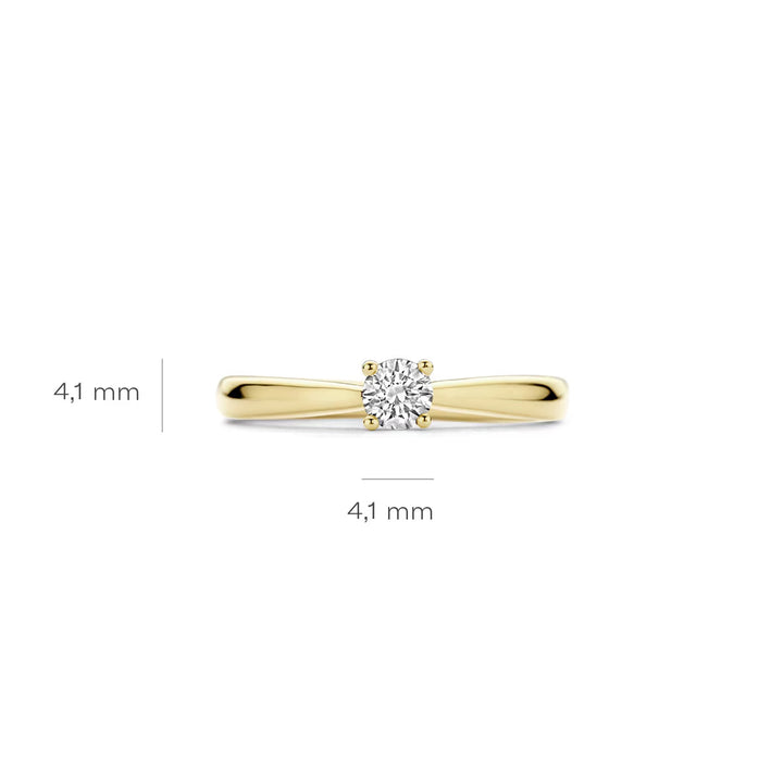 Blush Lab Diamonds Ring 14k Gelbgold - LG1001Y