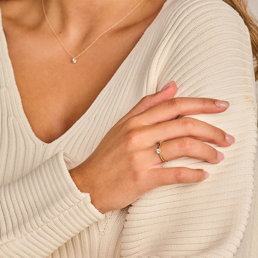 Blush Lab Diamonds Ring 14k Gelbgold - LG1001Y