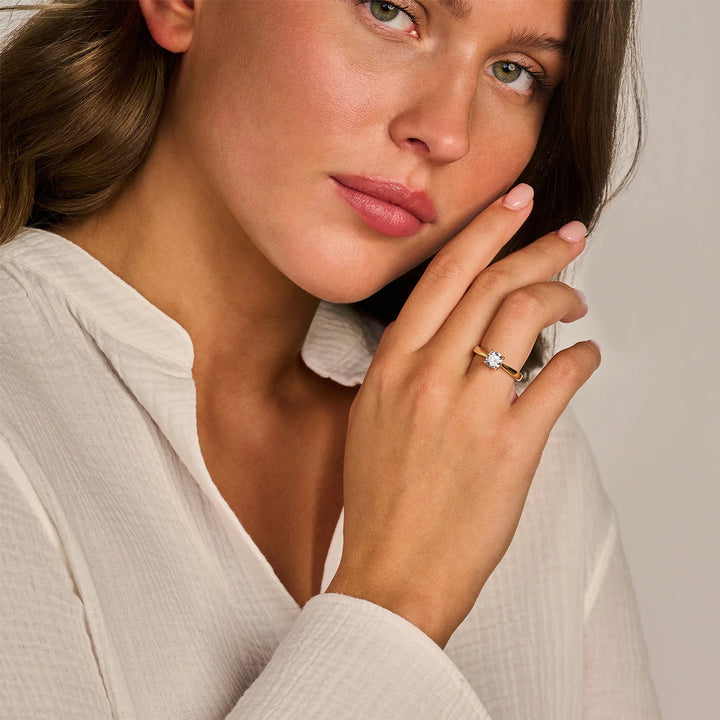 Blush Lab Diamonds Ring 14k Gelbgold - LG1005Y
