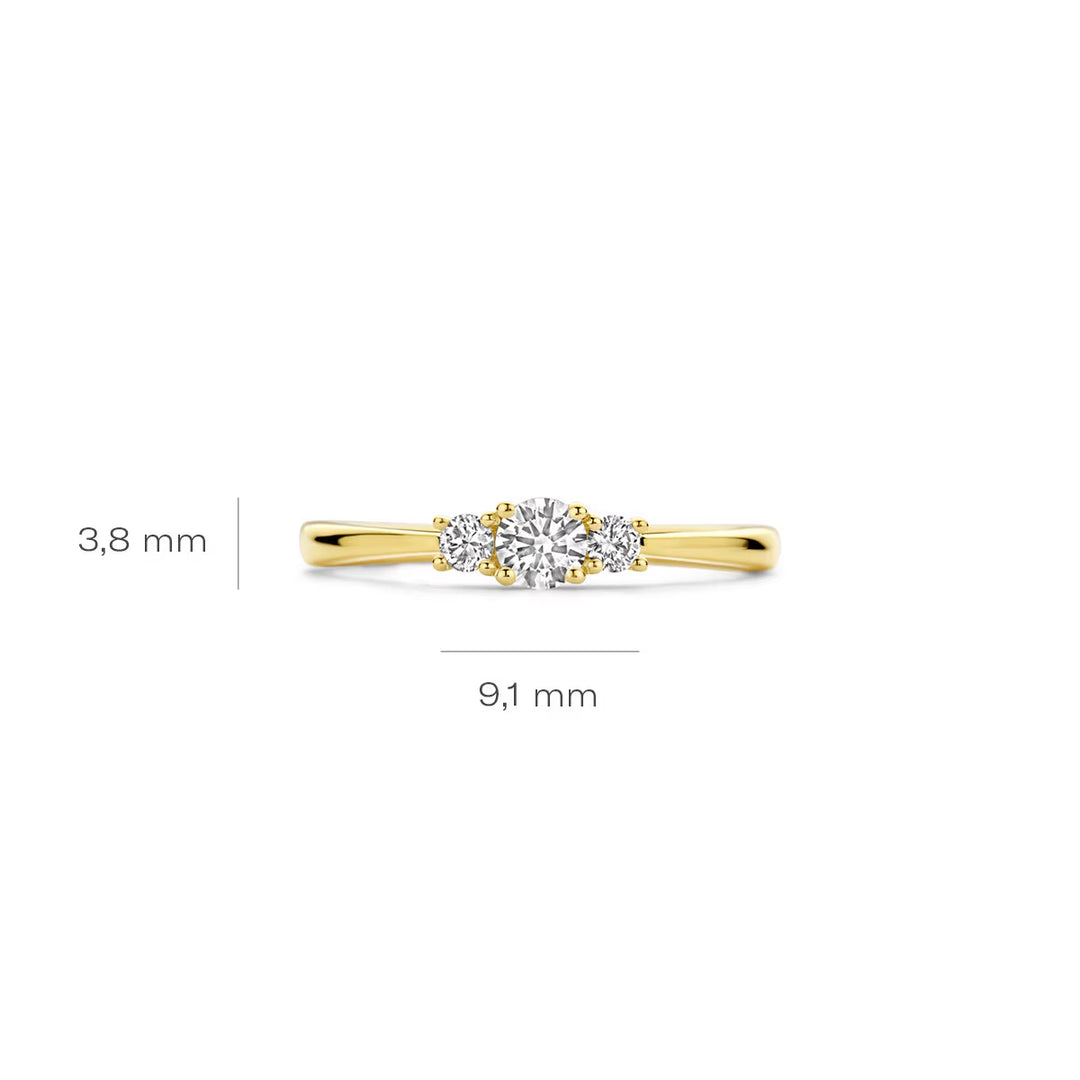 Blush Lab Diamonds Ring 14k Gelbgold - LG1007Y