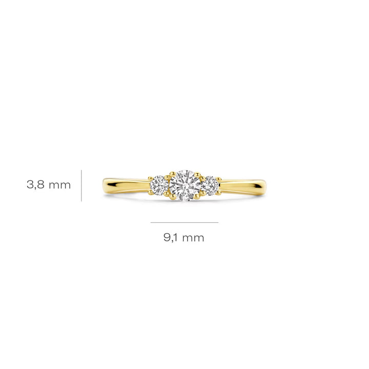Blush Lab Diamonds Ring 14k Gelbgold - LG1007Y