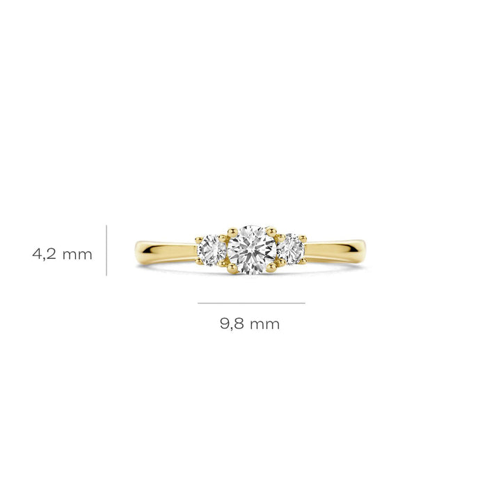 Blush Lab Diamonds Ring 14k Gelbgold - LG1008Y