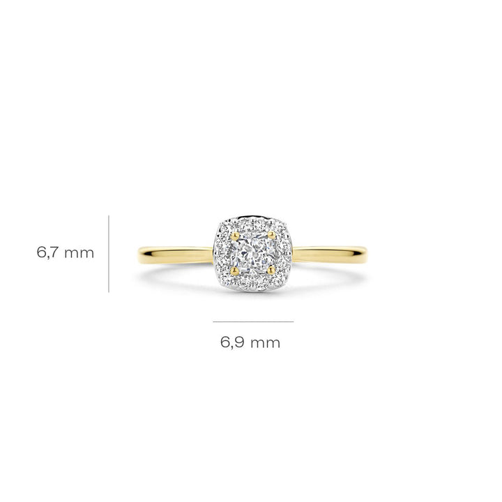 Blush Lab Diamonds Ring 14k Gelbgold - LG1009Y