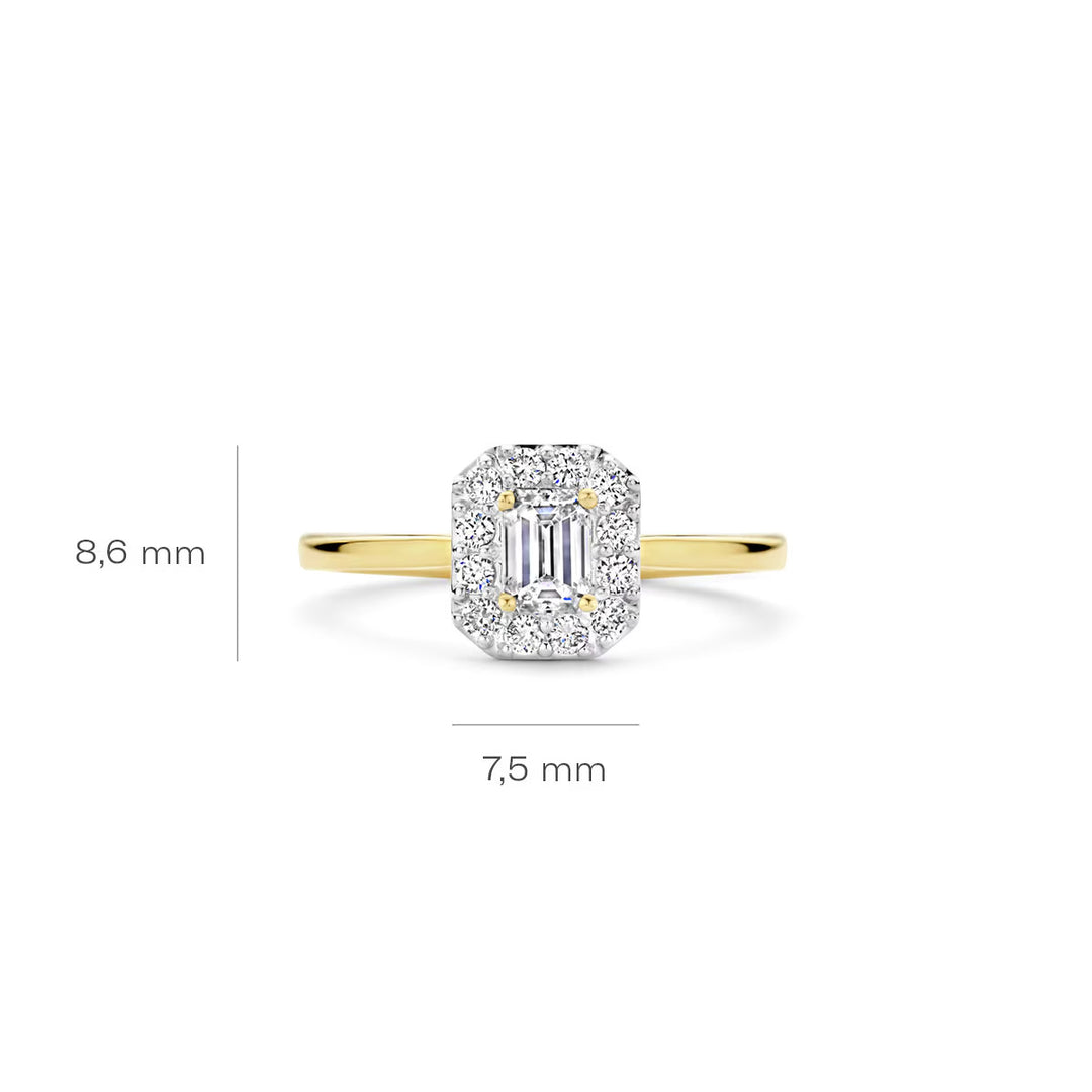 Blush Lab Diamonds Ring 14k Gelbgold - LG1011Y