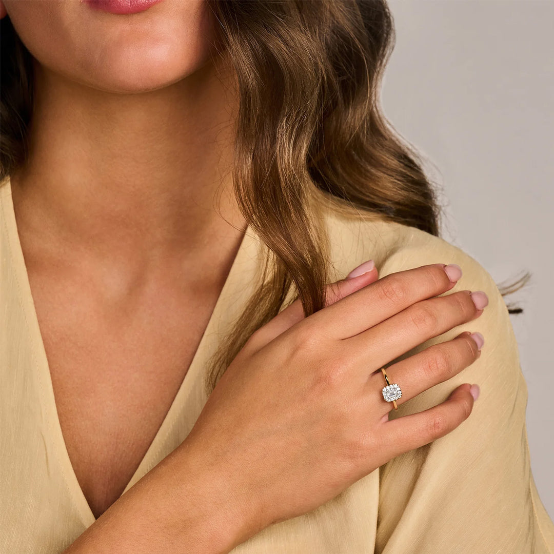 Blush Lab Diamonds Ring 14k Gelbgold - LG1011Y