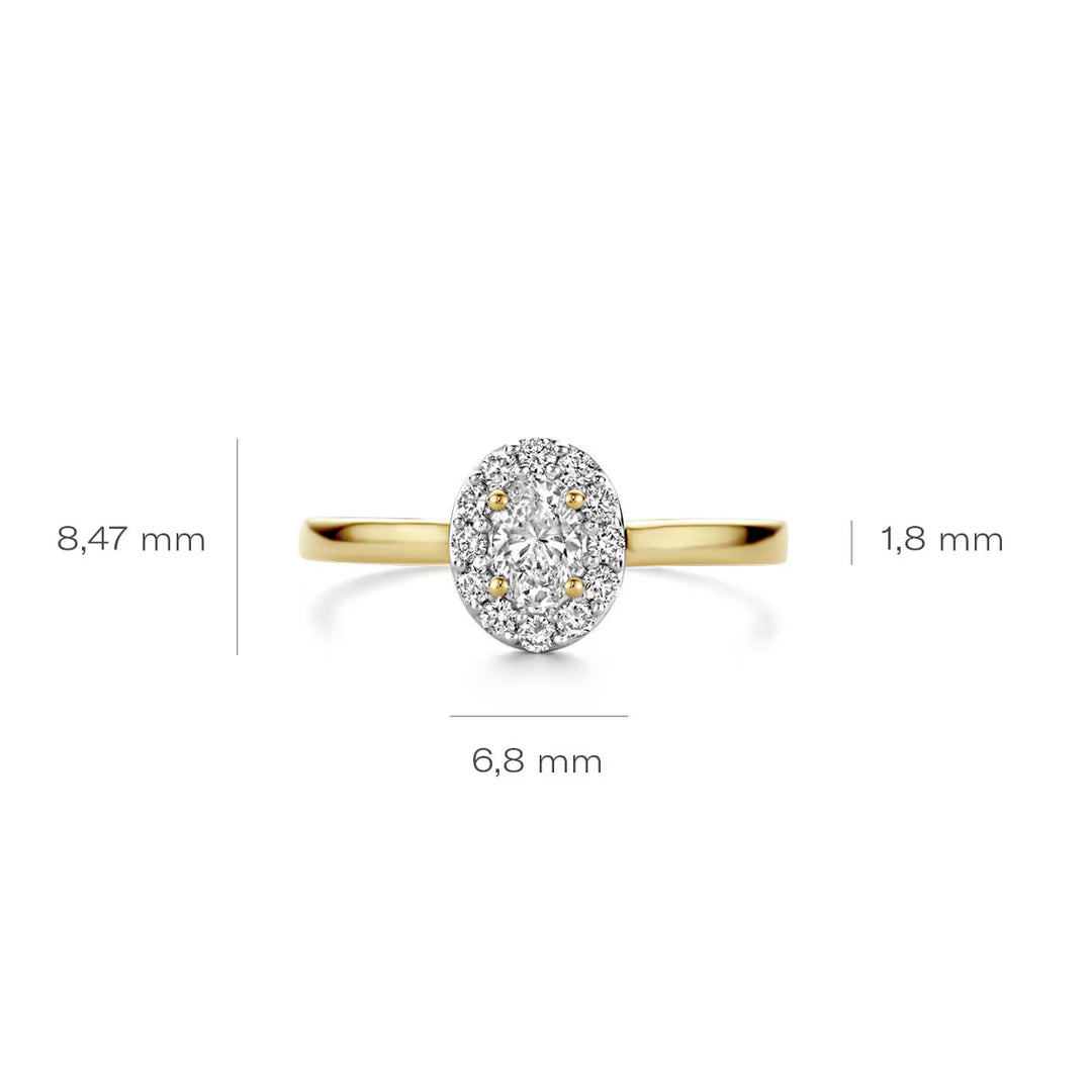 Blush Lab Diamonds Ring 14k Gelbgold - LG1016Y