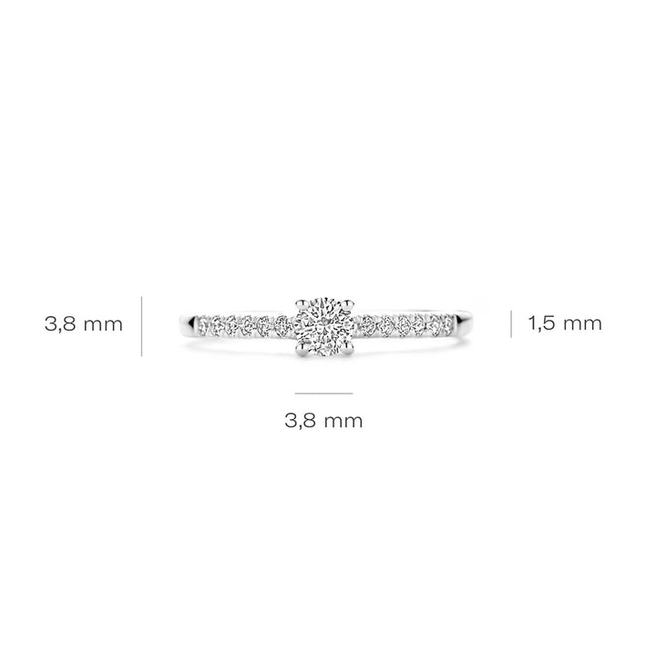 Blush Lab Diamonds Ring 14k Weissgold - LG1017W