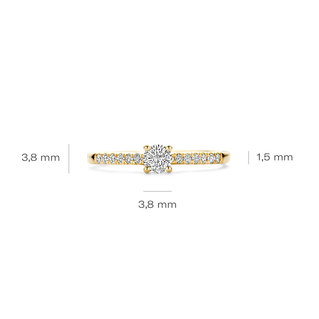 Blush Lab Diamonds Ring 14k Gelbgold - LG1017Y