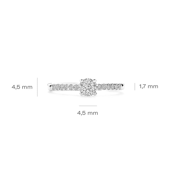 Blush Lab Diamonds Ring 14k Weissgold - LG1018W