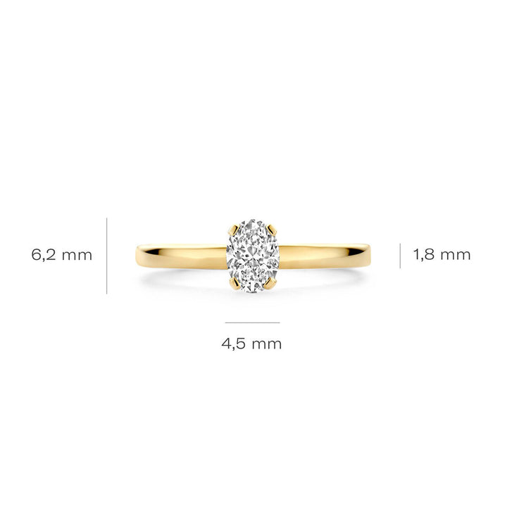 Blush Lab Diamonds Ring 14k Gelbgold - LG1019Y