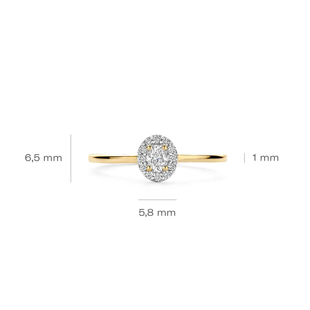 Blush Lab Diamonds Ring 14k Gelbgold - LG1021Y