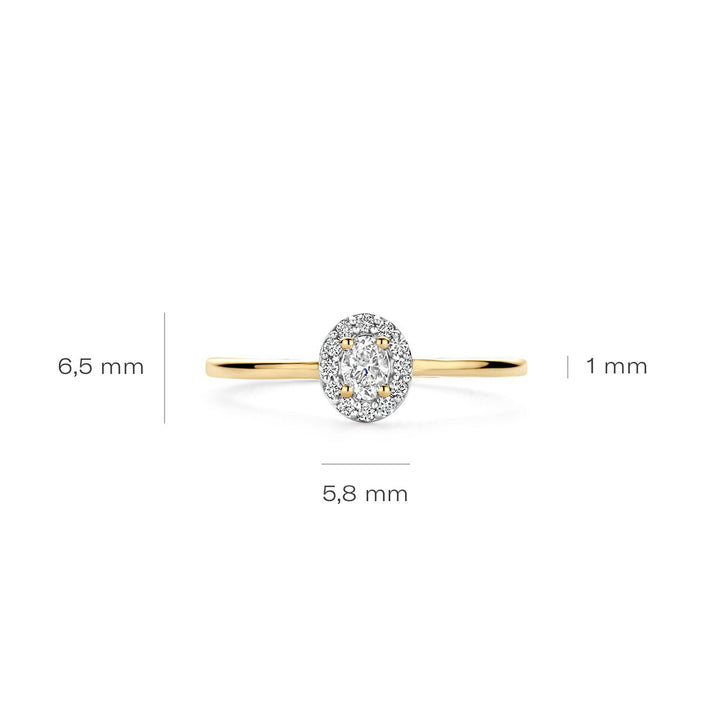 Blush Lab Diamonds Ring 14k Gelbgold - LG1021Y
