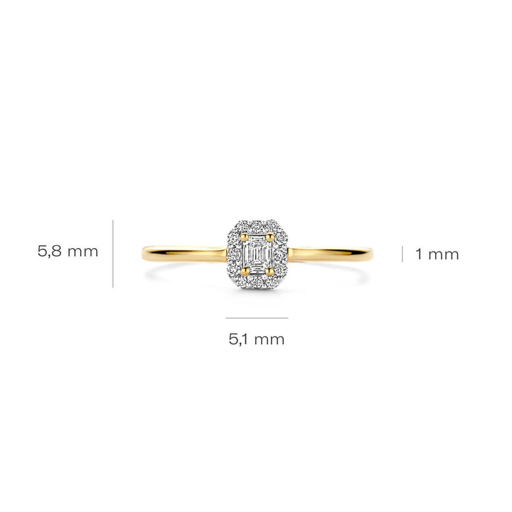 Blush Lab Diamonds Ring 14k Gelbgold - LG1022Y