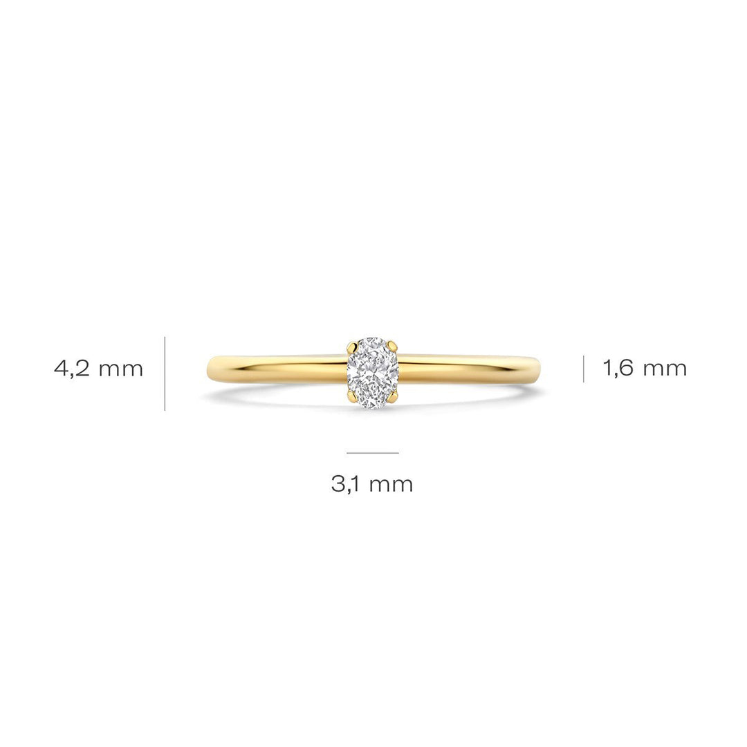 Blush Lab Diamonds Ring 14k Gelbgold - LG1028Y