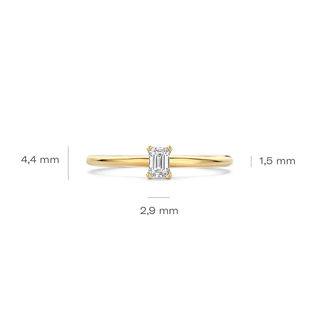 Blush Lab Diamonds Ring 14k Gelbgold - LG1029Y