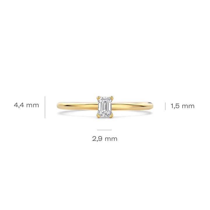 Blush Lab Diamonds Ring 14k Gelbgold - LG1029Y