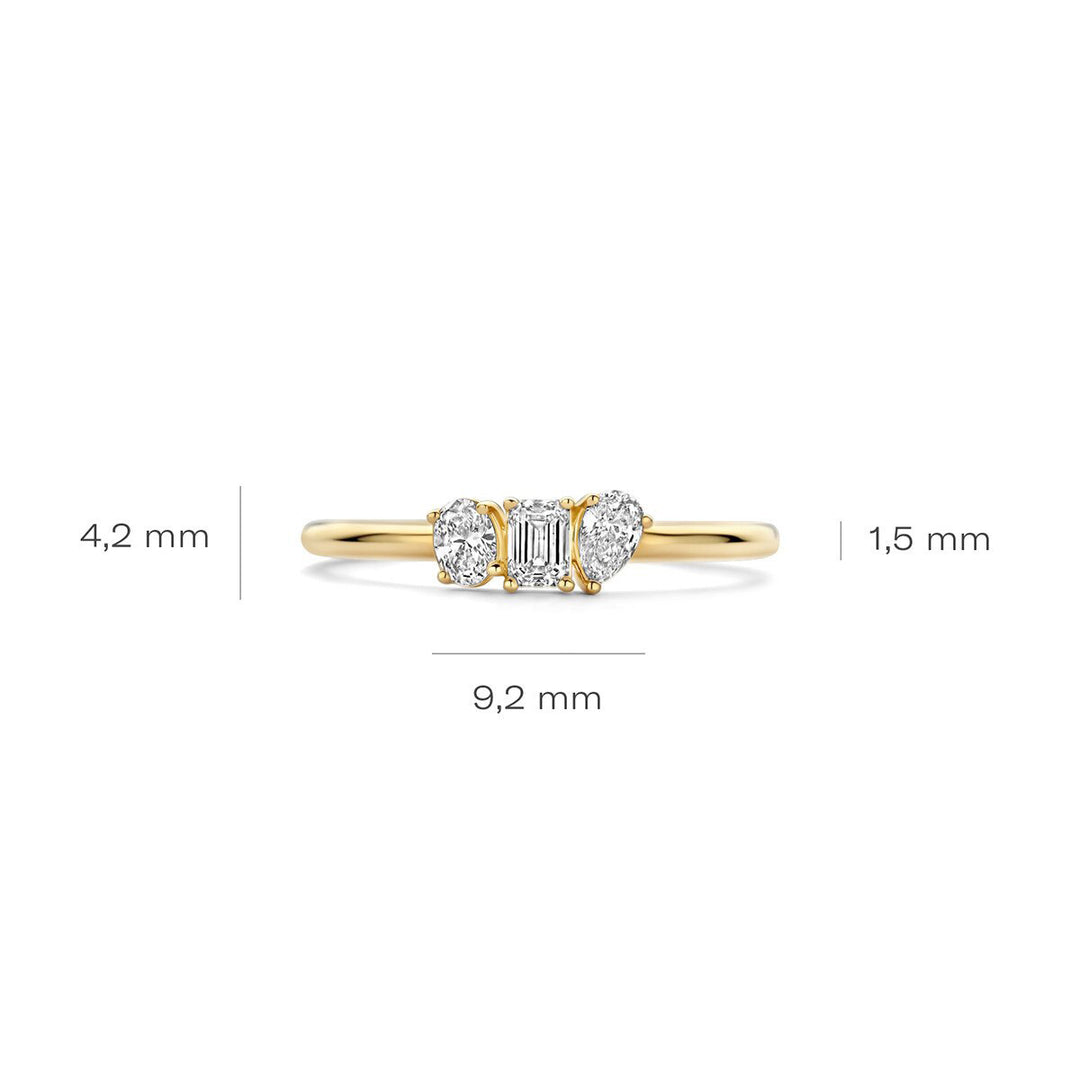 Blush Lab Diamonds Ring 14k Gelbgold - LG1031Y