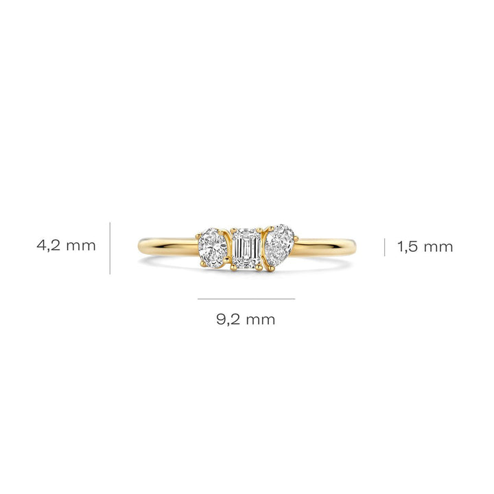 Blush Lab Diamonds Ring 14k Gelbgold - LG1031Y