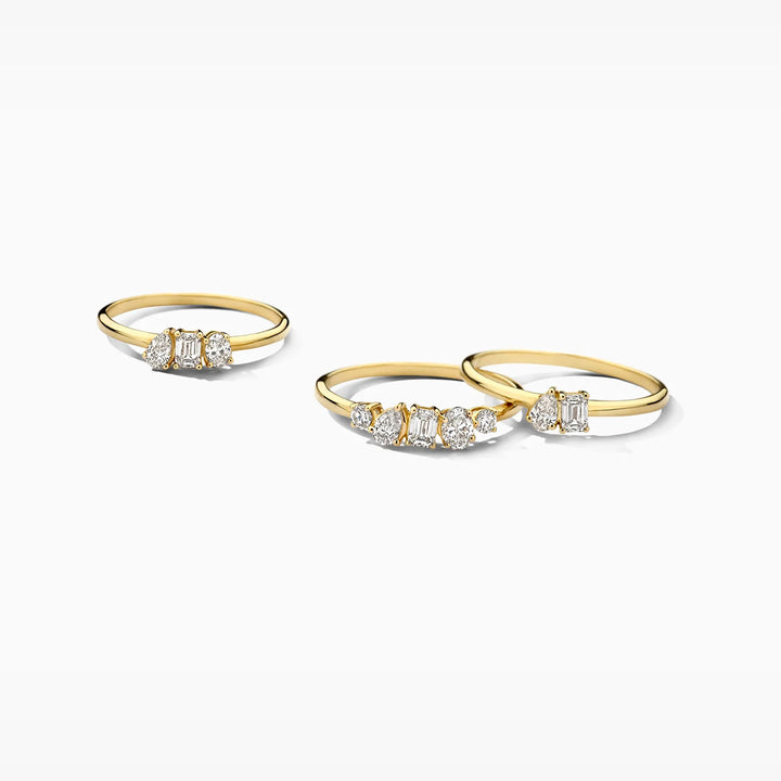 Blush Lab Diamonds Ring 14k Gelbgold - LG1032Y