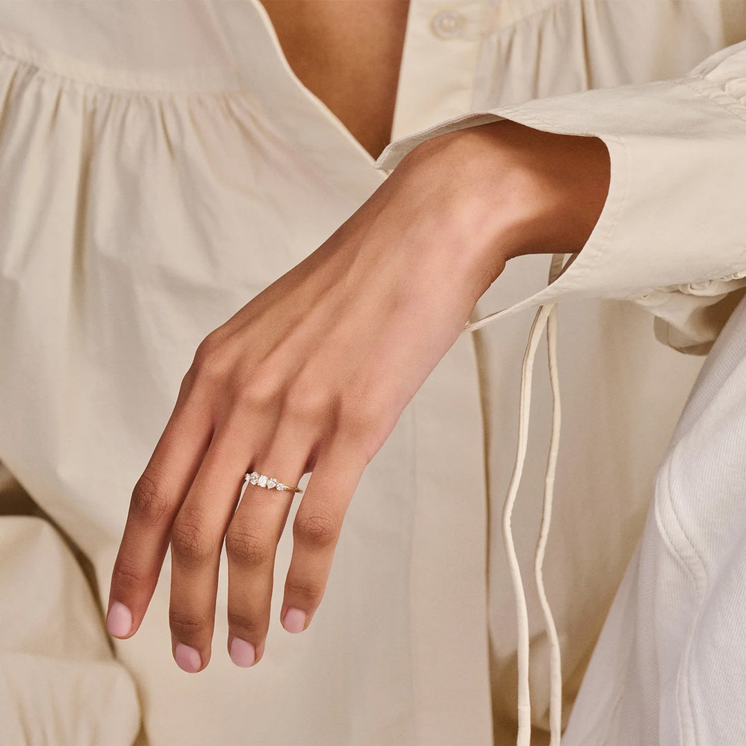 Blush Lab Diamonds Ring 14k Gelbgold - LG1032Y