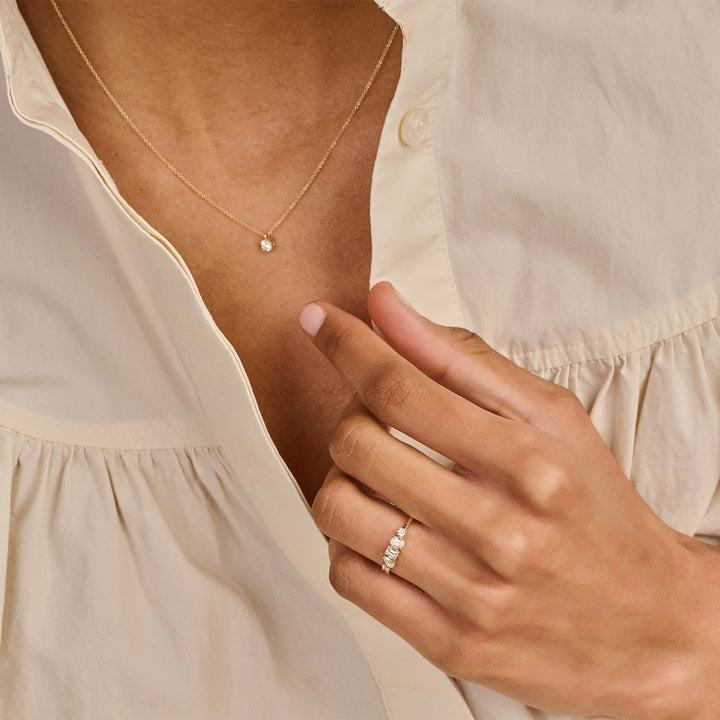 Blush Lab Diamonds Ring 14k Gelbgold - LG1032Y