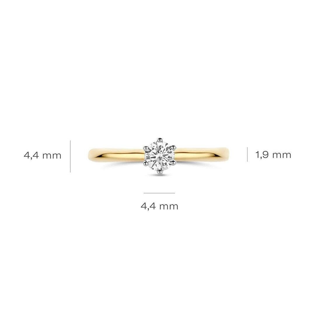 Blush Lab Diamonds Ring 14k Gelbgold - LG1037B