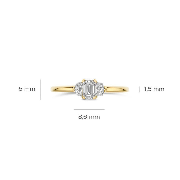 Blush Lab Diamonds Ring 14k Gelbgold - LG1040Y