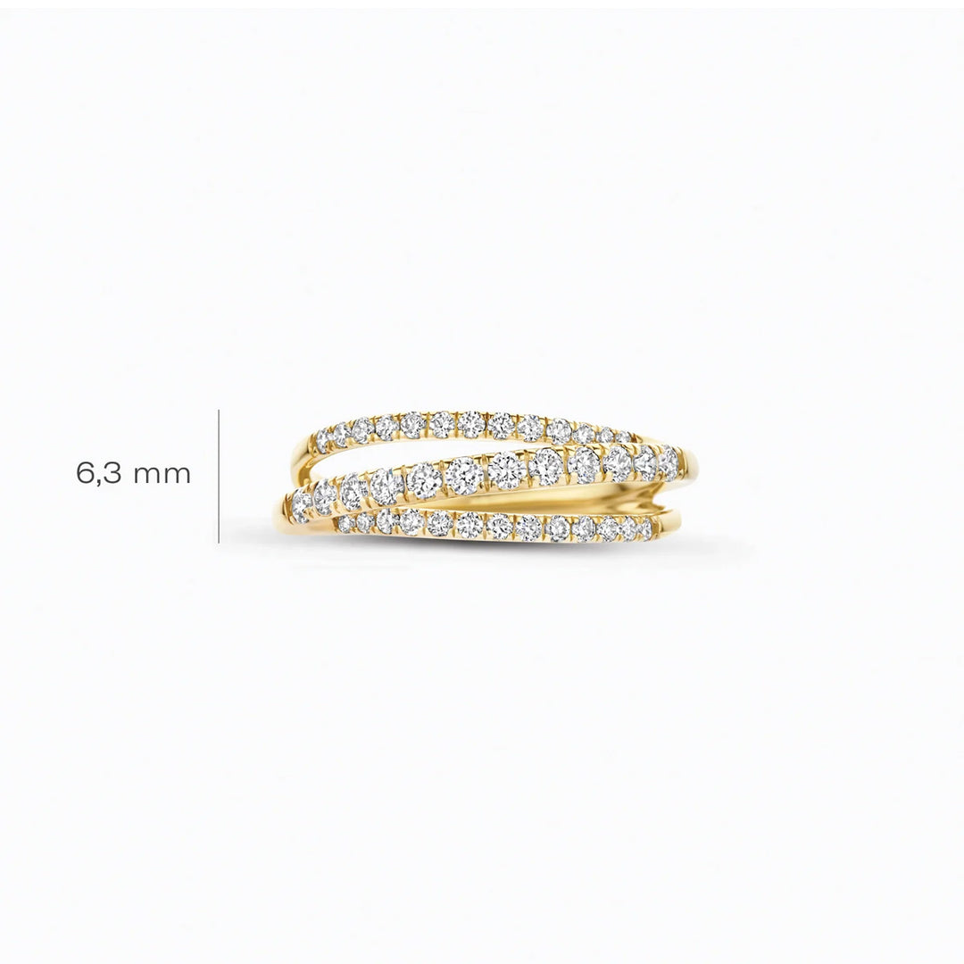 Blush Lab Diamonds Ring 14k Gelbgold - LG1057Y
