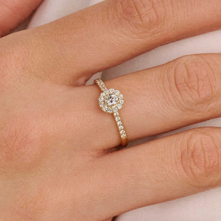 Blush Lab Diamonds Ring 14k Gelbgold - LG1058Y