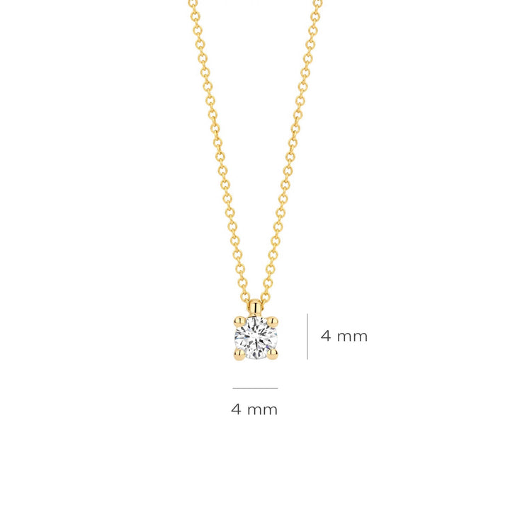 Blush Lab Diamonds Halskette 14k Gelbgold - LG3001Y