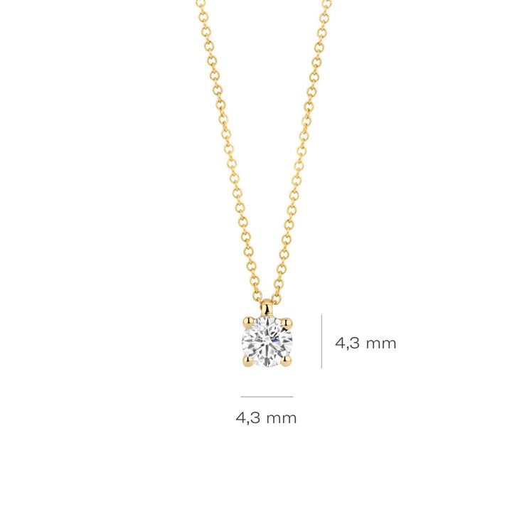 Blush Lab Diamonds Halskette 14k Gelbgold - LG3002Y