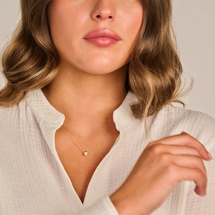 Blush Lab Diamonds Halskette 14k Gelbgold - LG3007Y