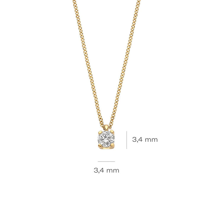 Blush Lab Diamonds Halskette 14k Gelbgold - LG3014Y
