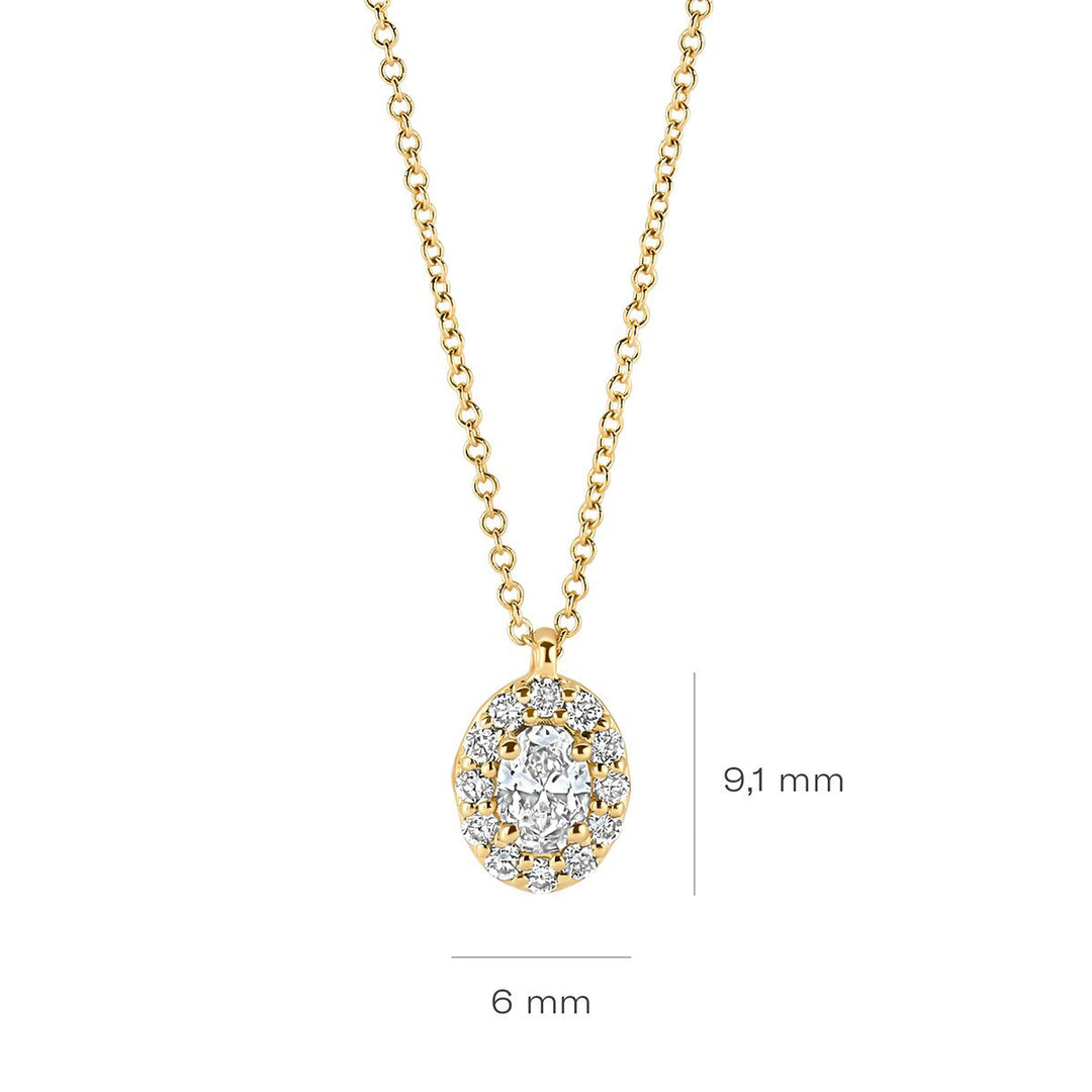 Blush Lab Diamonds Halskette 14k Gelbgold - LG3019Y