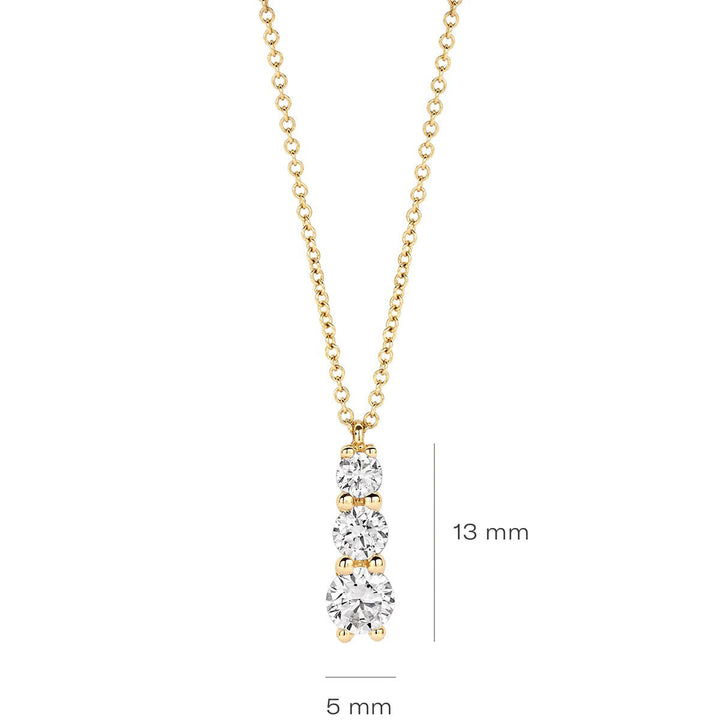 Blush Lab Diamonds Halskette 14k Gelbgold - LG3020Y